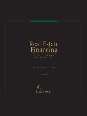 cover image of Real Estate Financing: Text, Forms, Tax Analysis